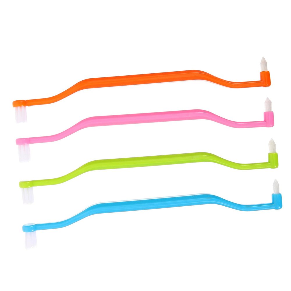 4 Pack Double Head Interdental Brush for Braces Oral Care Cleaning