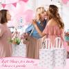 Supervitae 24 Pack Coquette Pink Bow Gift Bags Medium Bow Themed Party Favor Bags Reusable Non Woven Goodie Totes for Birthday Bachelorette Baby Shower Thanksgiving(9.8" x 7.9" x 3.9") view 3