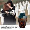 JAGLASH Guitar & Sunflowers Cremation Urns for Ashes Adult Male Large - Blue Decorative Funeral Urn - Keepsake Memorial Urn - Remain Holders for Mom - Remembrance Gift for Loss (1 Large & 4 Keepsake) view 3