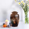 JAGLASH Guitar Cremation Urns for Human Ashes Large - Brown Funeral Urn for Adult Female & Male - Decorative Cremains Containers for Father - Remembrance Gift for Loss (10 Inch) view 4