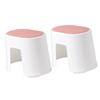 VANZACK 2pcs Plastic Step Stool Household Foot Stool for Bathroom Office Living Room Use view 1