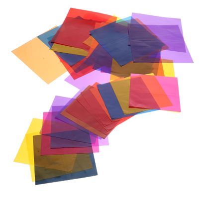 Gadpiparty 84 Sheets Colored Cellophane Wraps for Crafts Multi-Color Decorative DIY Cellophane Paper Wrapping for Parties Treats and Art Projects