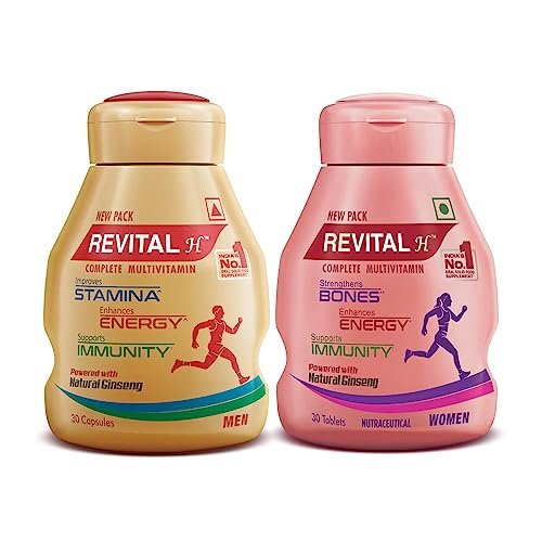 Revital H Men & Revital H Women Health Supplement Combo