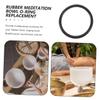 Sosoport 5pcs Rubber Gasket for Tibetan Singing Bowl Meditation Cushion Mat for Sound Healing Black Crystal Bowl Pad to Prevent Movement and Enhance Sound Quality view 3