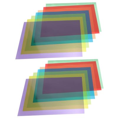 DINHEAROM 14sheets Cellophane of Craft Materials for Boys and Girls Translucent for Creative Projects Each
