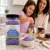 Cotton Candy Crunch 2.5 lb | Dessert Topping & Decoration for Ice Cream, Sundaes, Cakes, Cupcakes, Milkshakes & Frozen Yogurt | Bulk Reusable Bottle | Dasher's Spice & Beans view 2