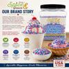 Cotton Candy Crunch 2.5 lb | Dessert Topping & Decoration for Ice Cream, Sundaes, Cakes, Cupcakes, Milkshakes & Frozen Yogurt | Bulk Reusable Bottle | Dasher's Spice & Beans view 4