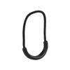 10pcs Durable Black Plastic EDC Smile Style Zipper Pulls with Textured Grip, Replacement Zipper Pulls for Backpacks, Easy Attachment for Outdoor Clothing view 3