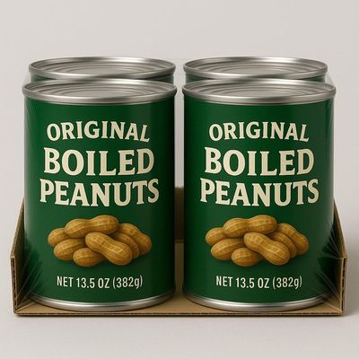 4pk, Original Green Boiled Peanuts, 13.5oz Cans