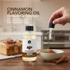 Dolce Flav Natural Cinnamon Extract 2 Ounce Oil-Soluble Kosher, Sugar-Free, Concentrated Spice Flavor for Candy, Chocolates & Desserts, Includes Measured Dropper view 2