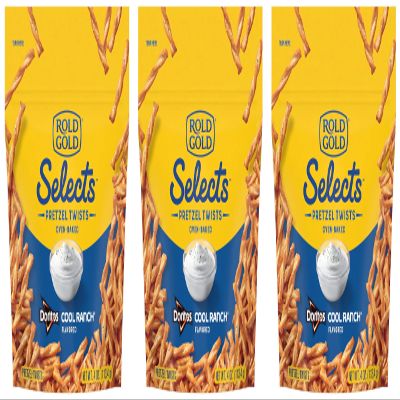 Rold Gold Selects Cool Ranch Pretzel Twists (4 oz), 3-Pack Bundle by SUPERDEALS