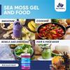 Sea Moss Gel by BioVitalica - Irish sea Moss raw Organic - Premium Quality - Dr Sebi, Vegan superfood for Cells - 100% Natural Seamoss Gel - (Pack of 2, Elderberry) view 2