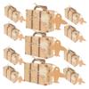 Housoutil 50pcs Luggage Design Candy Box Wedding Box Wrapping Sturdy Cardboard Material view 1