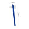 Ipetboom 2pcs Shaped Denture Brush for False Teeth Double Sided Cleaning Tools Gentle Bristles Travel Toothbrushes Long Handle view 2