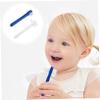 Ipetboom 2pcs Shaped Denture Brush for False Teeth Double Sided Cleaning Tools Gentle Bristles Travel Toothbrushes Long Handle view 4