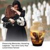 Remembrate Elephant Small Urns for Human Ashes Adult Male 10 Inch, 4 Keepsake Set - Sunrise Urn for Adult Female Ashes - Field Memorial Burial Urns for Cremated Remains - Memorial Large Urn view 4