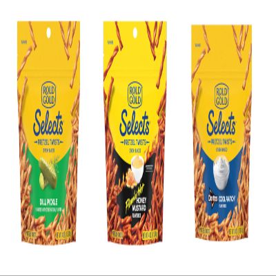 Twisted Pretzels Variety 3 Pack RoldGold Flamin Hot Honey Mustard, Cool Ranch, Dill Pickle 4 oz Bags Snack Pack by SUPERDEALS
