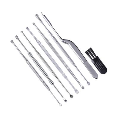 NIYANGLE 7-Piece Stainless Steel Ear Spoon Set Ear Wax Removal Tools for Safe and Effective for Home Use and Travel