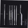 NIYANGLE 7-Piece Stainless Steel Ear Spoon Set Ear Wax Removal Tools for Safe and Effective for Home Use and Travel view 2