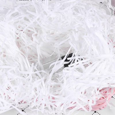 DINHEAROM 100g Shredded Paper Filler for Boxes White Crinkle Cut Party Supplies for Birthdays Weddings and Holidays Attractive Box Filling Material