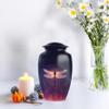 Casketique Dragonfly Cremation Urns for Adult Ashes Male - Large Purple Burial Urn for Ashes for Women - Memorial Urns for Adult Male - Purple Funeral Urn for Mom and Dad - 10 Inch view 4
