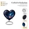 Casketique Dragonfly Tiny Cremation Urn for Human Ashes Adult Male - Mini Blue Burial Urn for Ashes for Female - Keepsake Funeral Container for Mom - Small Memorial Urns for Adult Male - 3 Inch view 3