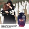 Casketique Dragonfly Montmartre Burial Urns for Human Ashes Adult Male 1 Large 4 Keepsake - Purple Funeral Urns for Adult Male - Funeral Urn for Ashes for Women - 10 & 3 Inch Combo view 4