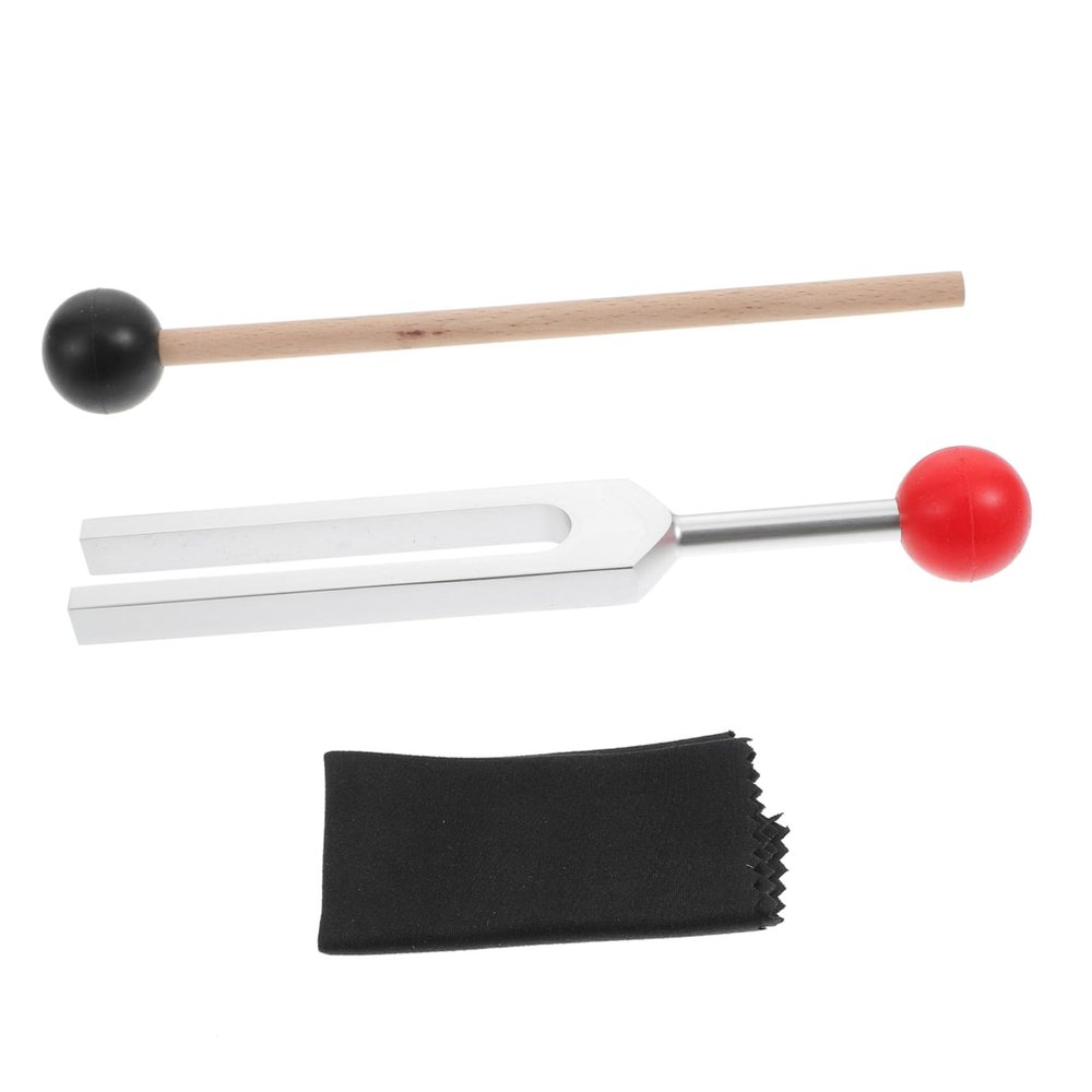 Abaodam 1 Set Tuning Fork Healing Instruments for Sound Therapy Yoga Meditation Includes Hammer Cleaning Cloth present for Family and Friends