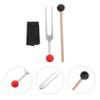 Abaodam 1 Set Tuning Fork Healing Instruments for Sound Therapy Yoga Meditation Includes Hammer Cleaning Cloth present for Family and Friends view 4