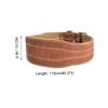 FOYTOKI Deep Squat Fitness Waist Belt Cowhide Weightlifting Belt for Lower Back Protection view 2