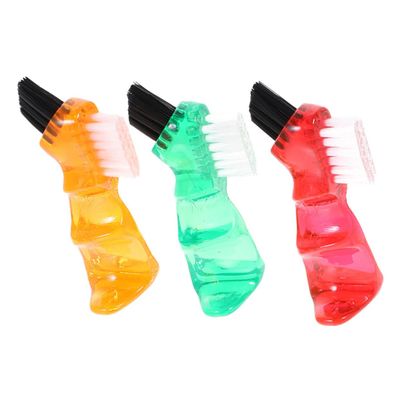Beavorty 3pcs Professional Denture Brush Daily Use Cleaning Personal Small Toothbrush for Oral Care