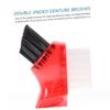 Beavorty 3pcs Professional Denture Brush Daily Use Cleaning Personal Small Toothbrush for Oral Care view 3