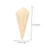 MUCKLILY 50pcs Disposable Ice Cream Packing Cones Candy Cones for Parties Safe and Elegant Dessert Holders for Catering and Events view 2