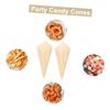 MUCKLILY 50pcs Disposable Ice Cream Packing Cones Candy Cones for Parties Safe and Elegant Dessert Holders for Catering and Events view 3