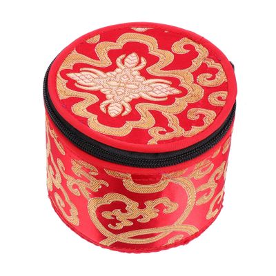 Abaodam Handcrafted Tibetan Singing Bowl Storage Bag Meditation Bowl Holder Carrying Strap Sturdy Sound Therapy Case for Yoga and Mindfulness Random Color