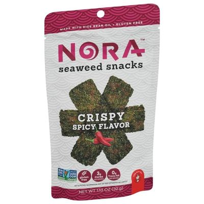 Nora, Seaweed Snacks Spicy Flavor Crispy, 1.13 Ounce