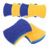 Gatuida 3-Layer Wood Pulp Cotton Dish Sponge Set 6Pcs Heavy Duty Cleaning Sponges for Kitchen Dishwashing Absorbent Wok Scrub for Pots and Pans view 1