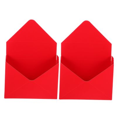 Outanaya 2Pcs Elegant Envelop Boxes Creative Flower Wrapping Paperboard Storage for Bouquets for Home Shops Chocolates Cards More