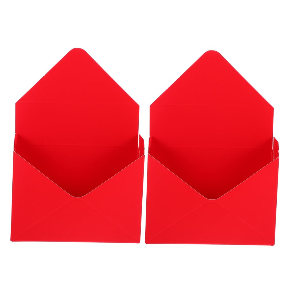 Outanaya 2Pcs Elegant Envelop Boxes Creative Flower Wrapping Paperboard Storage for Bouquets for Home Shops Chocolates Cards More