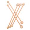 5Pcs Wooden Back Massager Hammer Stick Handheld Manual Massage Tool for Shoulder and Full Body Relief Versatile DIY Massage Stick with Comfortable Grip and Natural view 1