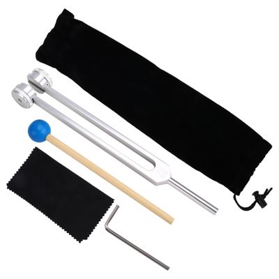 Bloepum Tuning Fork with Silicone Hammer Bag for Healing, Musical Instrument, Sound Therapy 68.05HZ