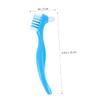 BCOATH Denture Brush Double-Sided Soft Bristles Anti-Slip Handle 3-Piece Set for Denture Care and Cleaning Portable False Teeth Cleaning Tool for Home Use view 2