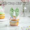 Peotclola Sagegreen Satin Ribbon Bows 2.5" Self-Adhesive Gift Wrap Bows with Double-Sided Tape for Gift Wrapping, Wedding Decor, Birthday Presents, Party Decor,DIY Crafts, Baby Shower,Christmas,50 PCs view 4