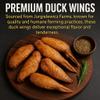 [Pack of 8] Jurgielewicz Duck Wings Frozen, 1.52 lb per Pack | Premium, All-Natural, Humanely Raised in the USA | Shipped Frozen with Insulated Box & Ice Packs view 4