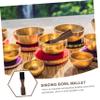 Abaodam Buddhist Singing Bowl Mallet Wooden Bowl Stick Comfortable Grip for Sound Therapy and Meditation view 3