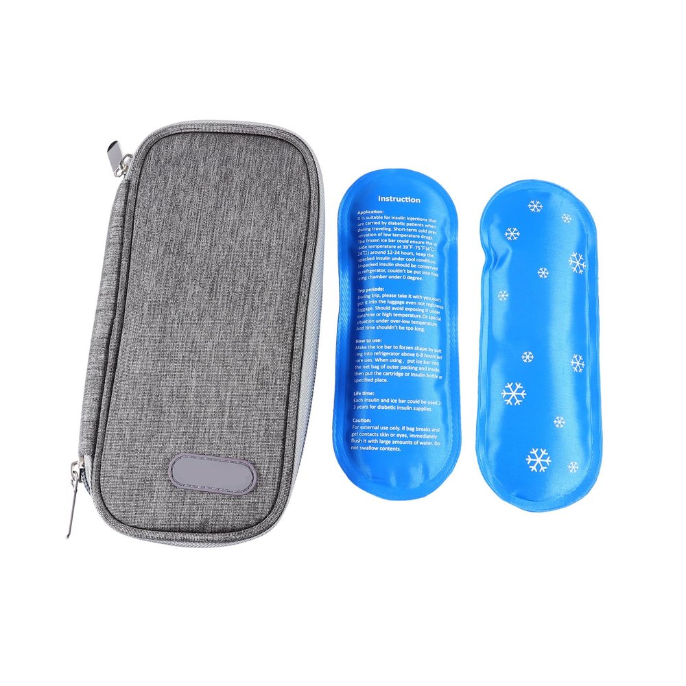 Beaupretty 75g Portable Insulin Cooler Holder Diabetic Bag Medicine Cooler Organizer Insulin Travel Case Ice Pack Bag for Diabetic Supplies