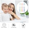 BIUDECO 4Pcs Cute Animal Design Toothbrush Flexible Nylon Bristle Soft Bristles for Gentle Cleaning Safe Food Grade Straw Material for Oral Care view 2
