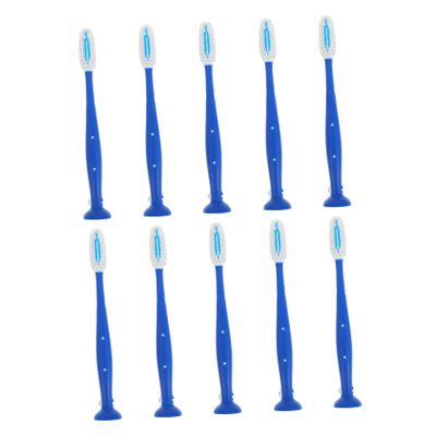 SOESFOUFU 10pcs Compact Travel Toothbrushes Prison Toothbrush Soft Bristle Safety Handle Hair Dental Hygiene