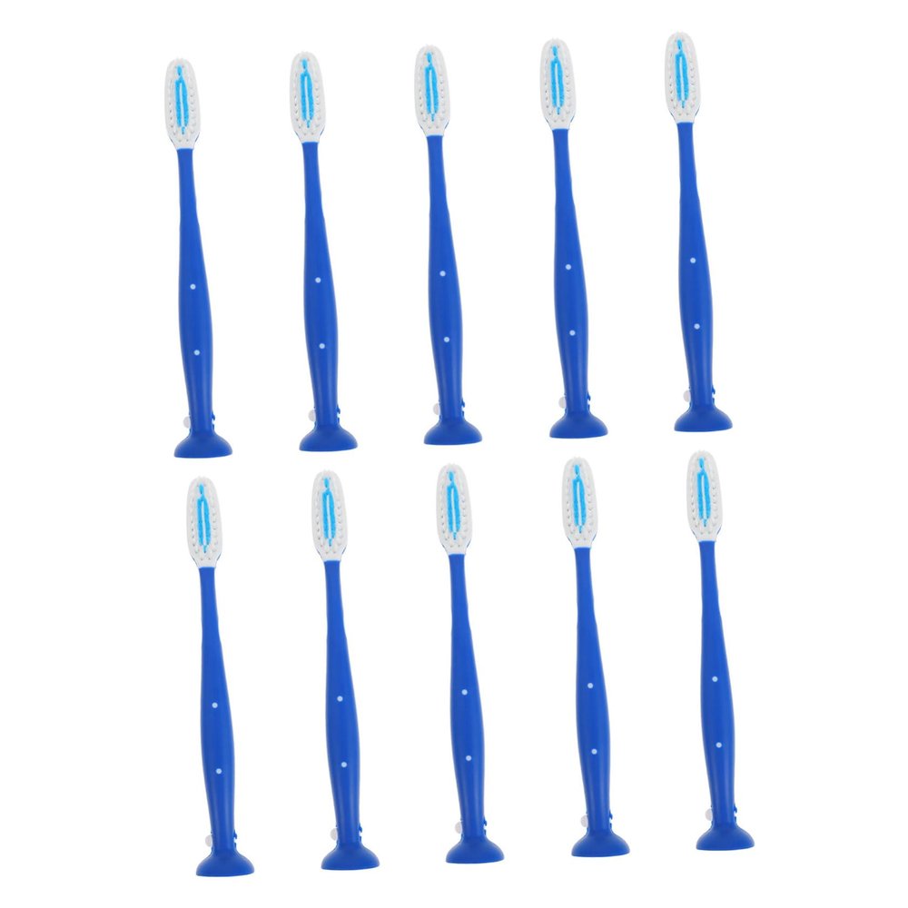 SOESFOUFU 10pcs Compact Travel Toothbrushes Prison Toothbrush Soft Bristle Safety Handle Hair Dental Hygiene