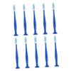 SOESFOUFU 10pcs Compact Travel Toothbrushes Prison Toothbrush Soft Bristle Safety Handle Hair Dental Hygiene view 1